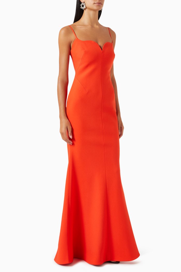 

Loren Gown in Crepe, Red