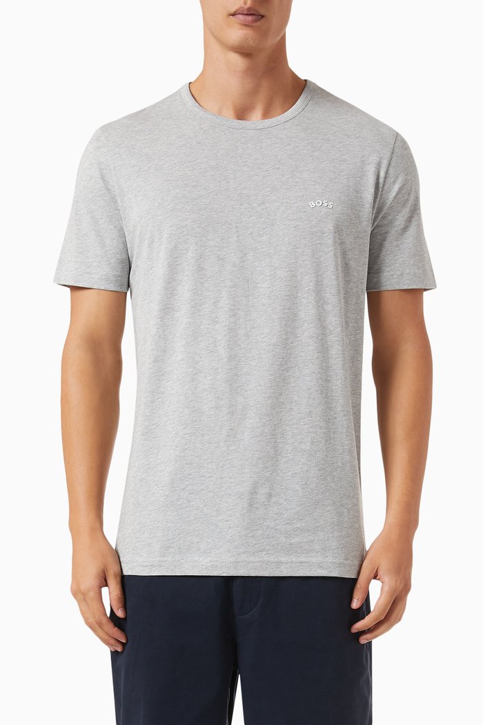 

Logo T-shirt in Cotton, Grey