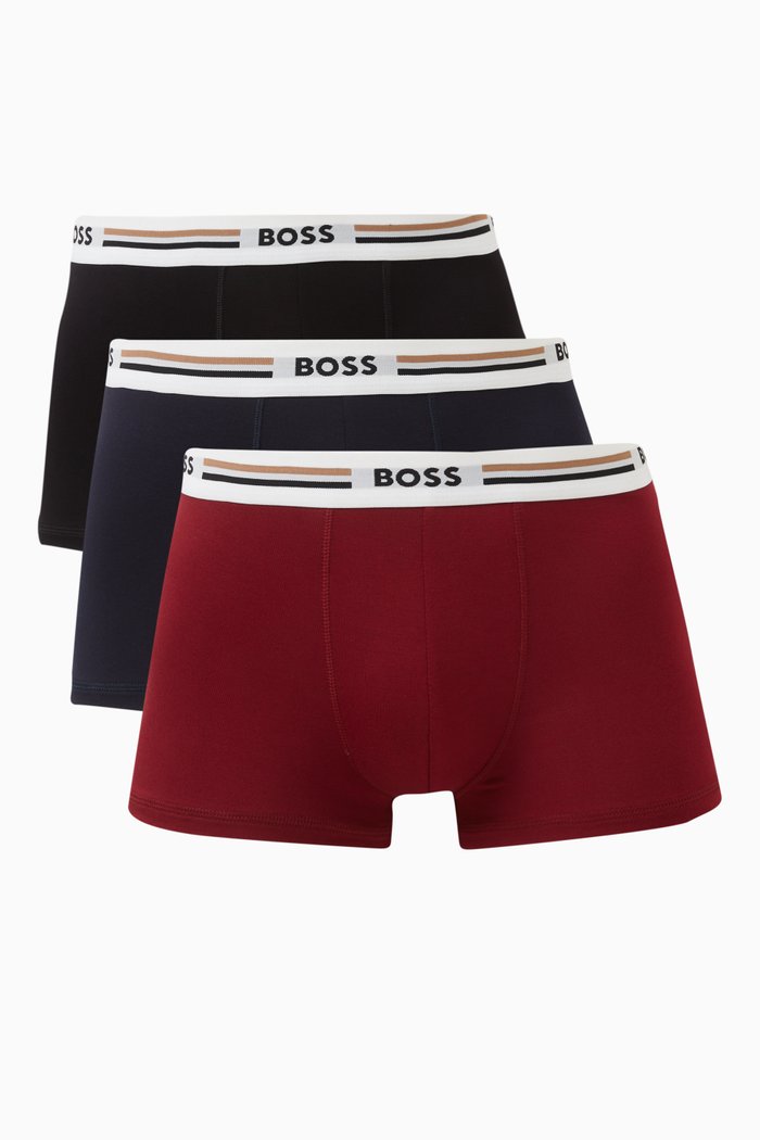 

Revive Trunks in Viscose, Set of 3, Red