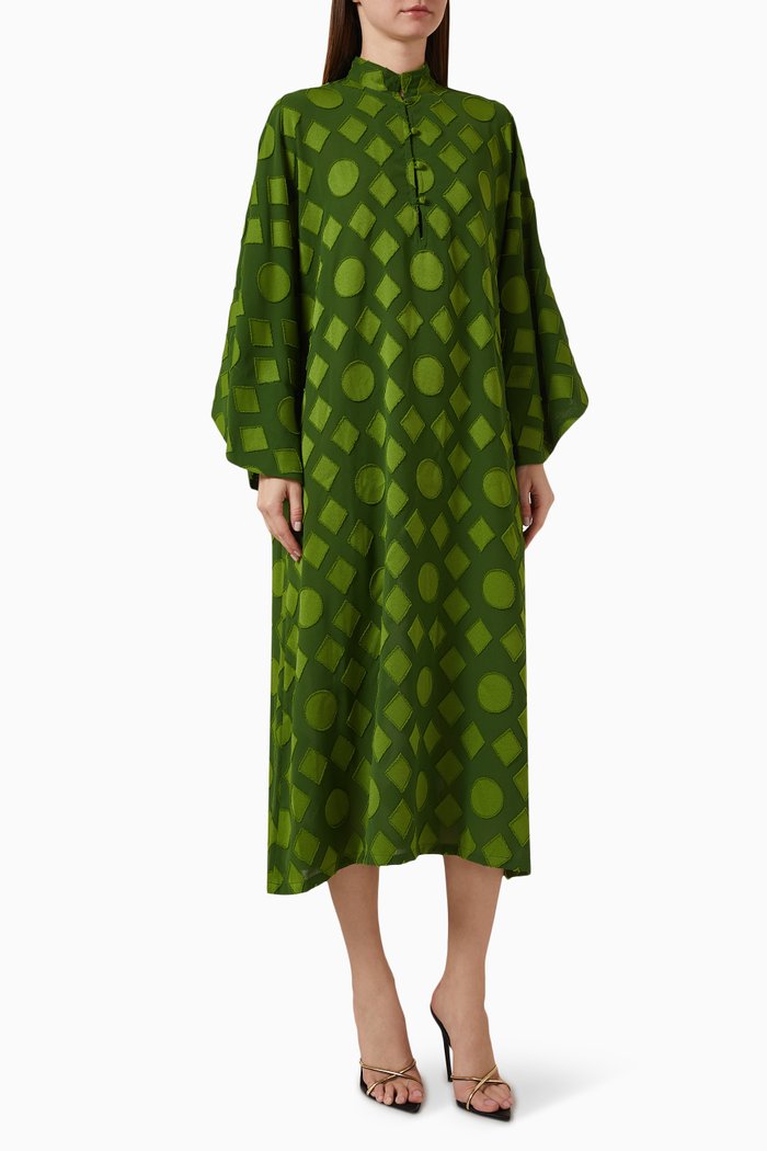 

Textured Kaftan, Green