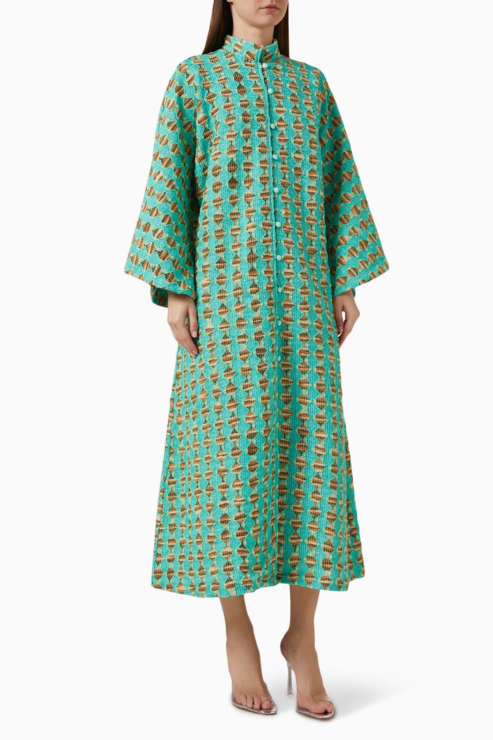 

Textured Kaftan, Blue