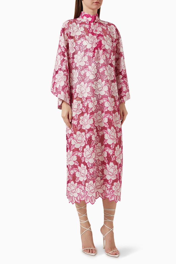 

Floral Lace Kaftan, Purple