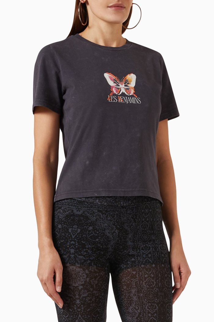 

001 Logo T-shirt in Cotton-jersey, Black
