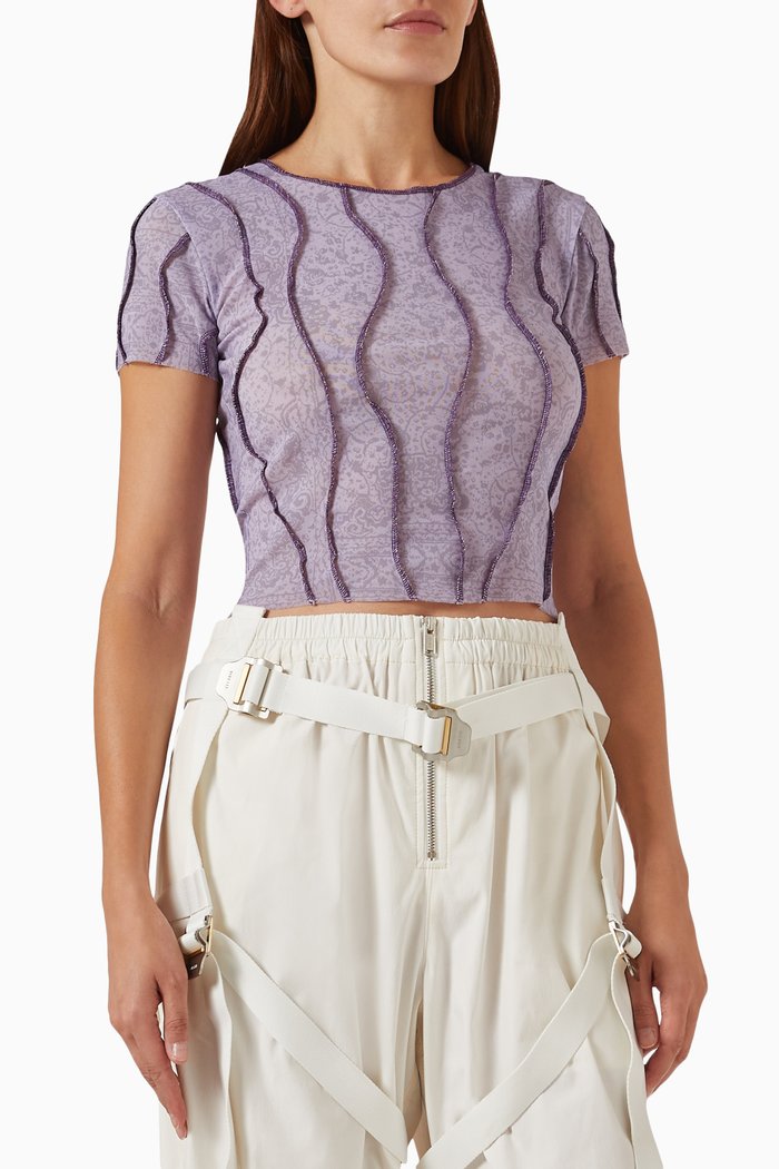 

006 Baby Top in Stretch-nylon, Purple