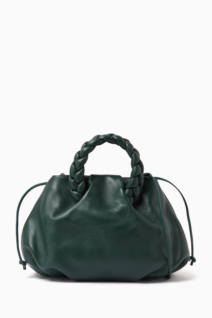 

Small Bombon Crossbody Bag in Lambskin, Green