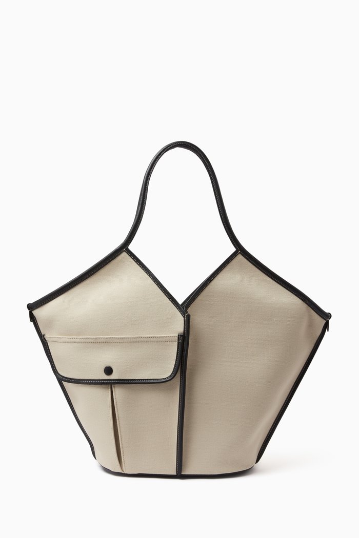 

Medium Duna Tote Bag in Organic-cotton, Neutral