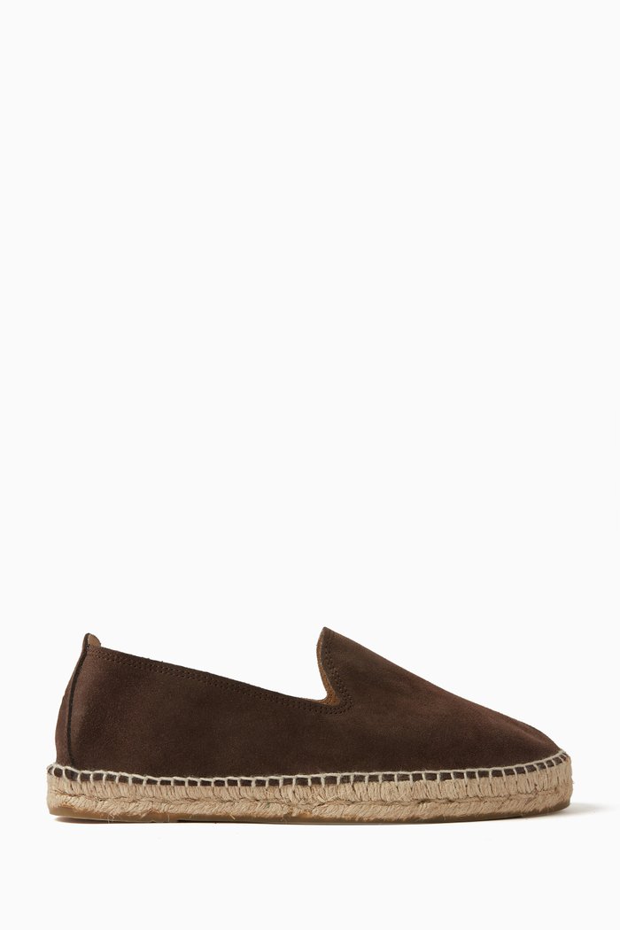 

Logo Espadrilles in Suede, Brown