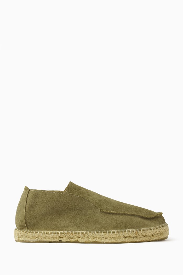 

Traveller Ankle Boots in Suede, Green
