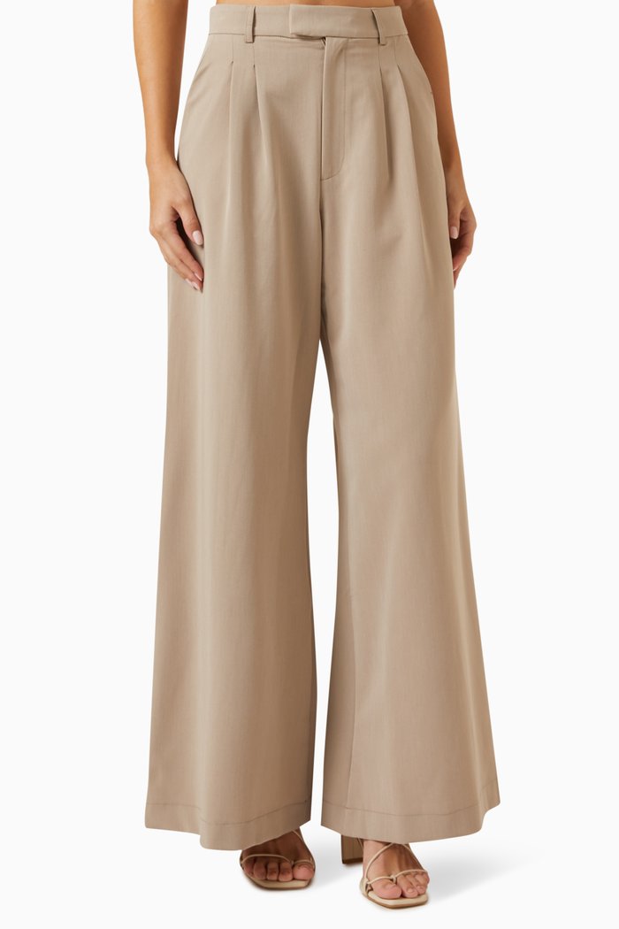 

Dila Wide-leg Pants, Neutral