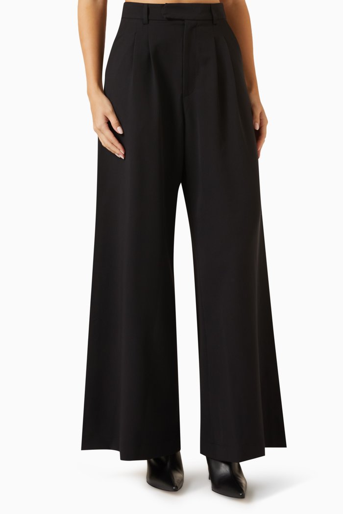 

Dila Wide-leg Pants, Black