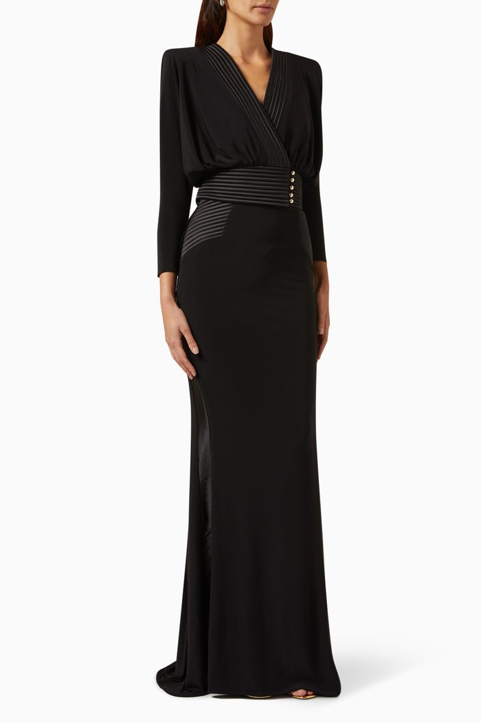 

I'm Her Man Gown in Stretch-jersey, Black