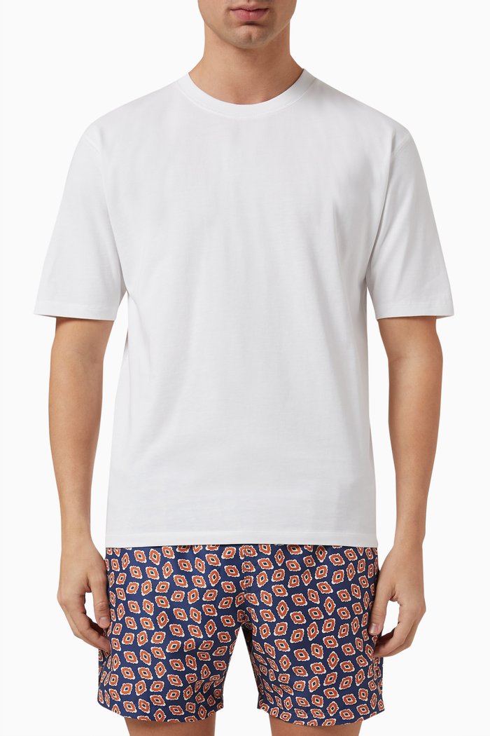 Hiking T-shirt in Cotton Jersey, White
