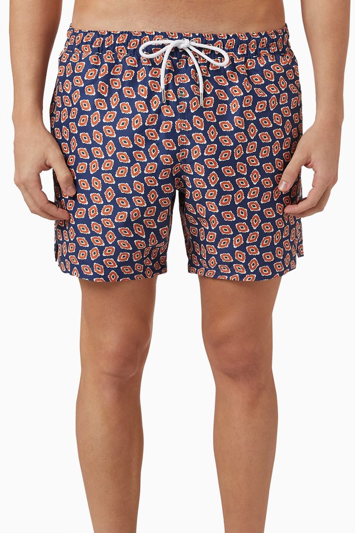 

Medallions Print Swim Shorts in Nylon, Multicolour