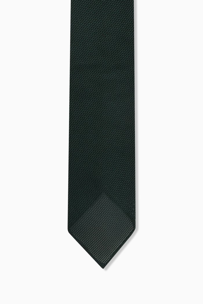 

Handrolled Tie in Grenadine Silk, Green
