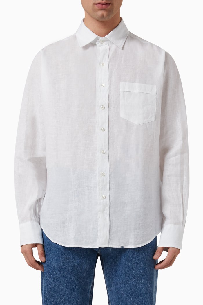

Summer Shirt in Linen, White