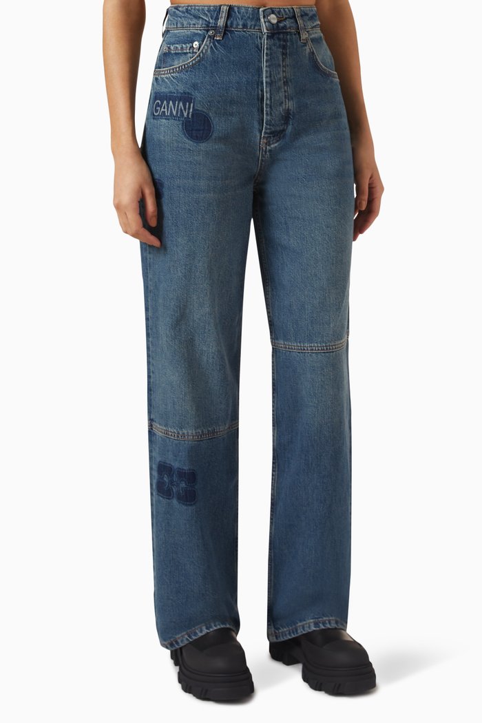 

Patch Izey Jeans in Denim, Blue