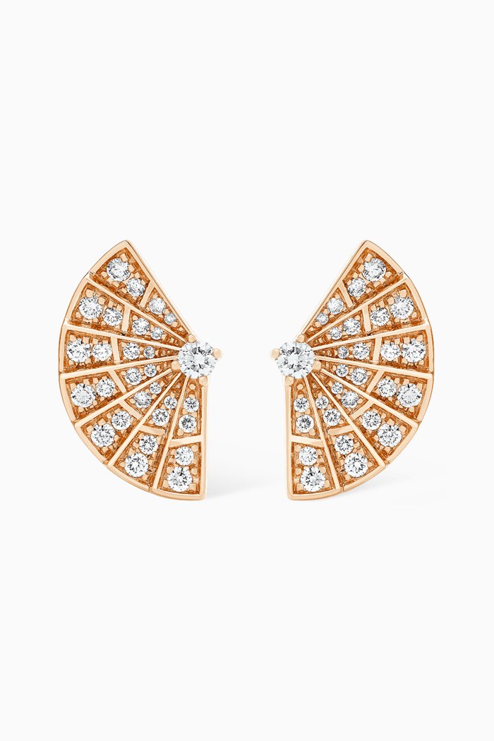 

Fanfare Symphony Diamond Stud Earrings in 18kt Rose Gold
