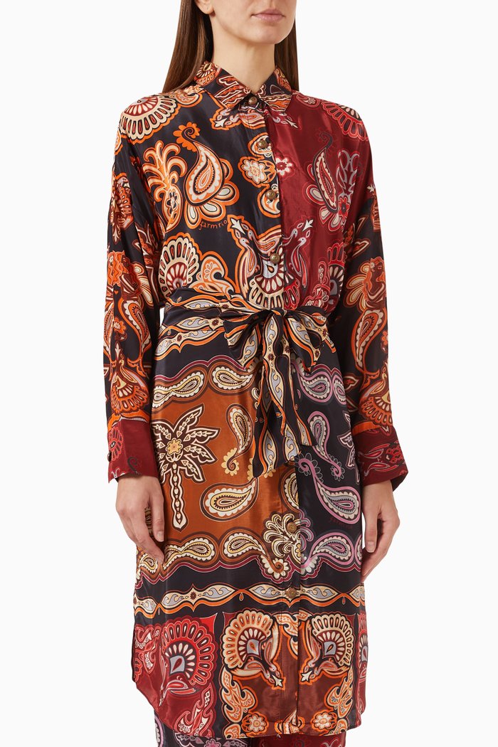 

Sweet Mermaids Maxi Shirt in Viscose, Multicolour