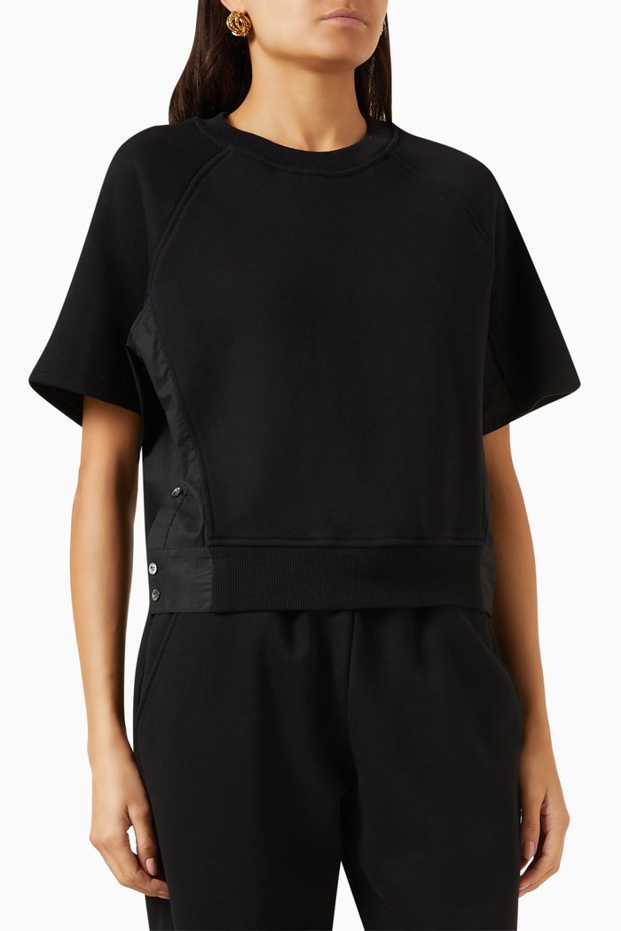 

Combo Sweatshirt in French-terry, Black