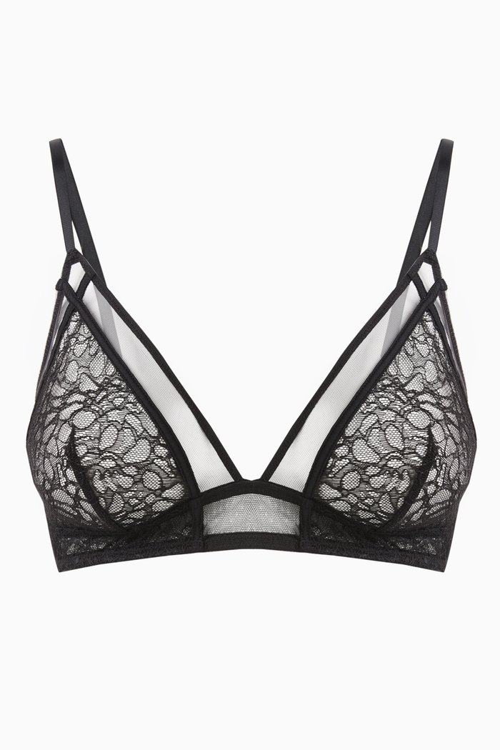 

Triangle Bra in Lace, Black