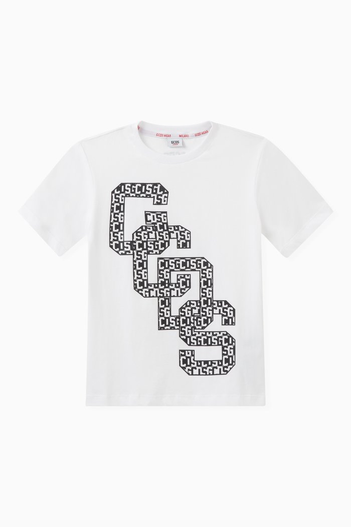Logo-print T-shirt in Cotton, White