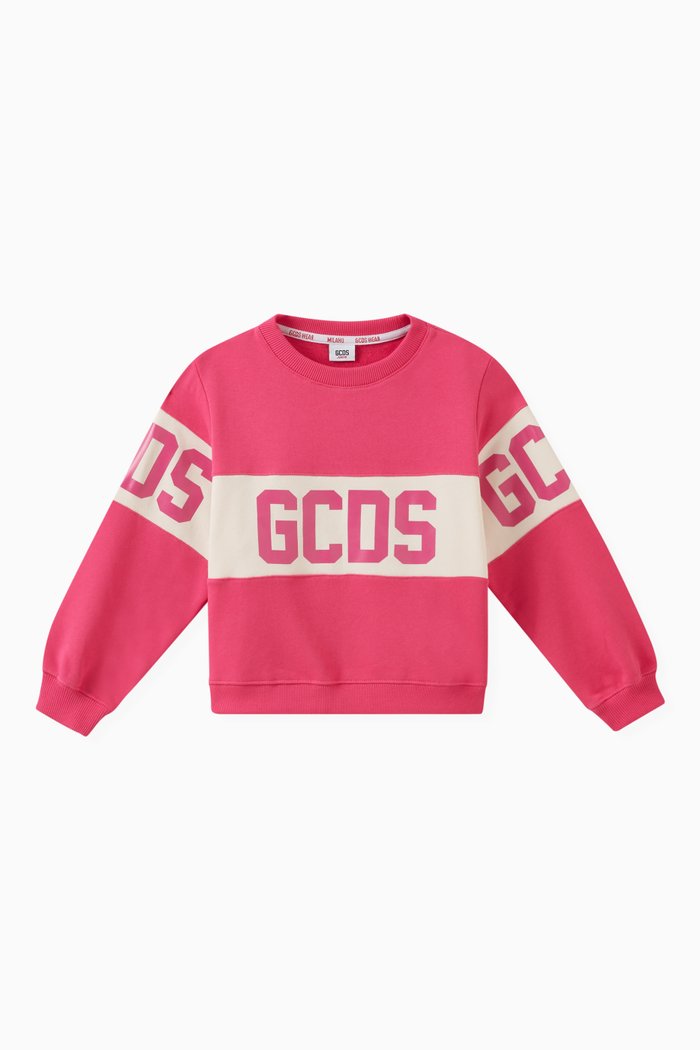 

Logo Sweatshirt in Cotton, Pink