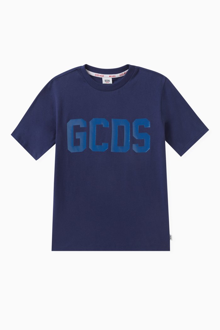 

Logo-print T-shirt in Cotton, Blue