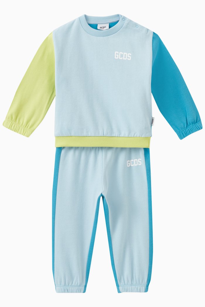 

Colourblock Tracksuit Set, Blue