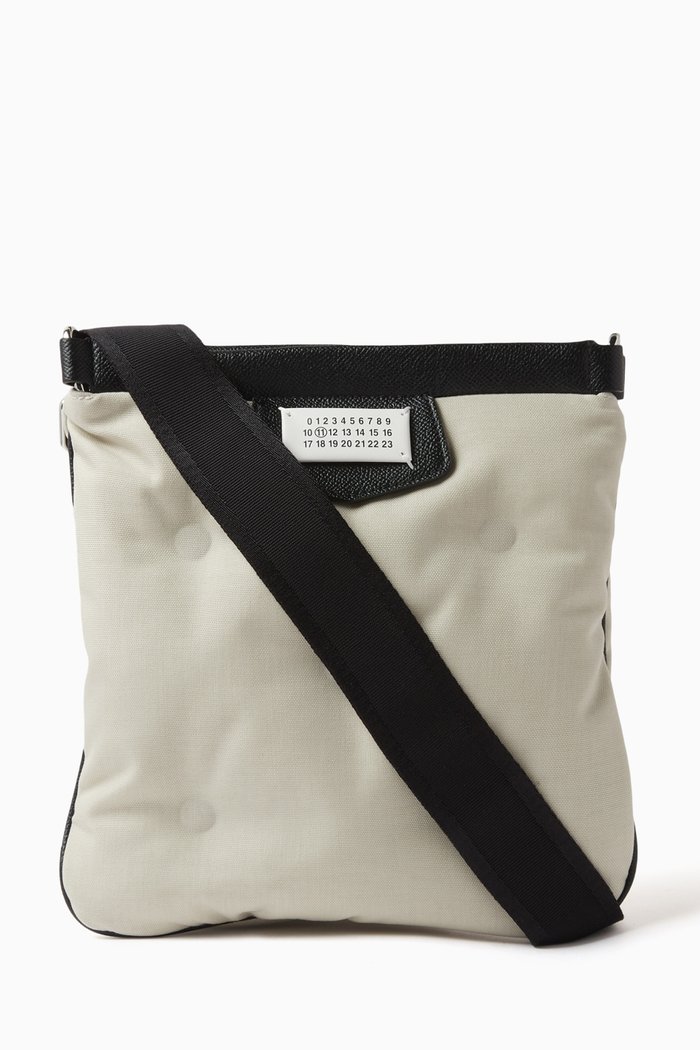 

Glam Slam Shoulder Bag in Quilted Nylon, Neutral