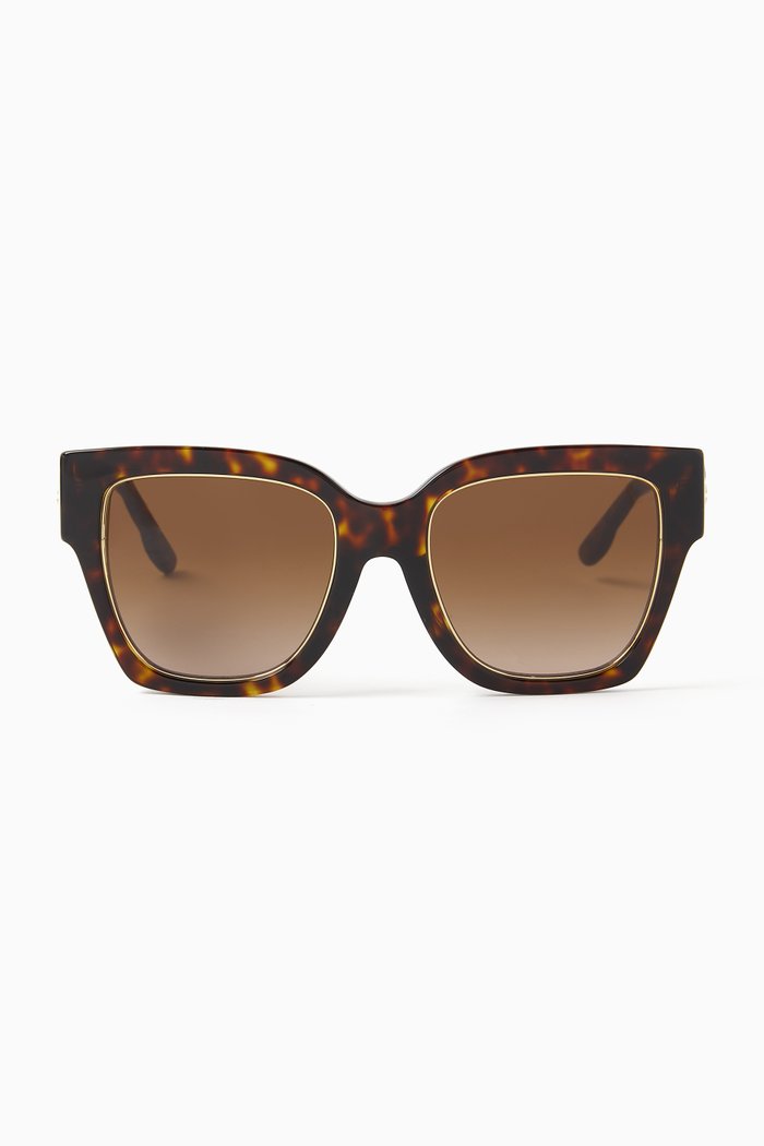 

Kira Quilting Sunglasses in Acetate, Blue