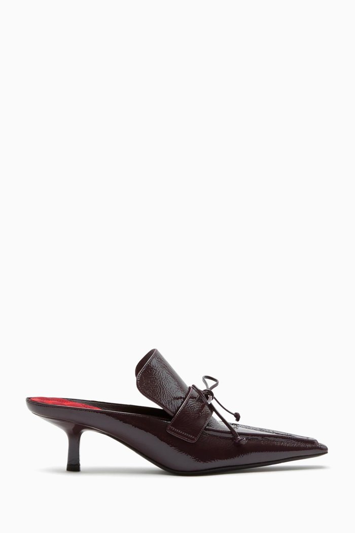 

Storm 50 Mules in Leather, Purple