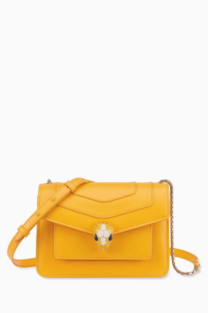 

Serpenti Forever Maxi Chain Bag Crossbody Bag in Nappa, Orange
