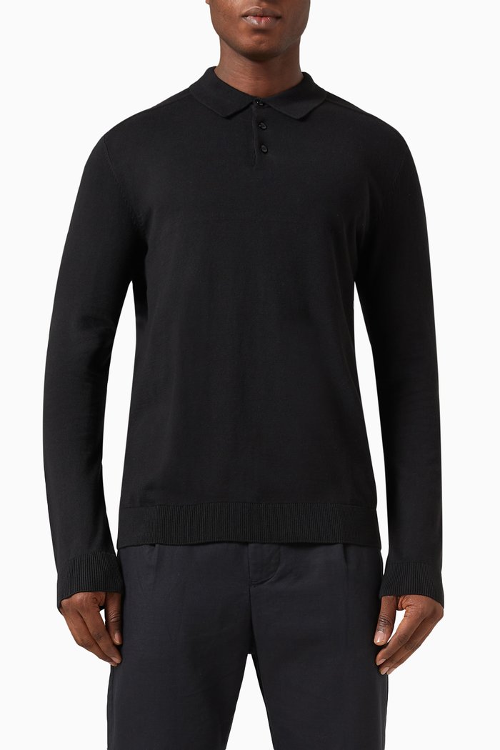 

Berg Polo Shirt in Cotton-knit, Black