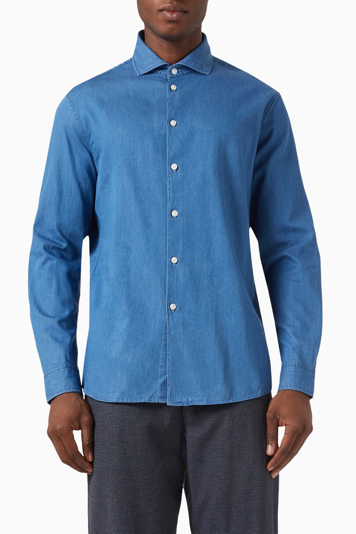 

Regdenim Shirt in Chambray, Blue