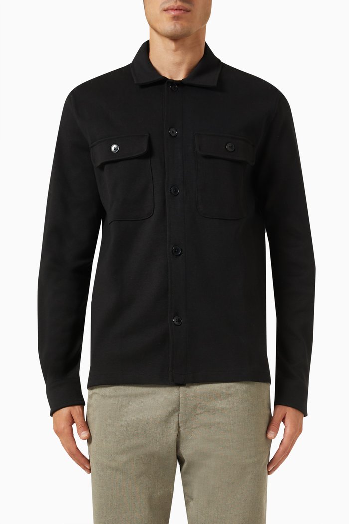 

Overshirt in Organic Cotton, Black