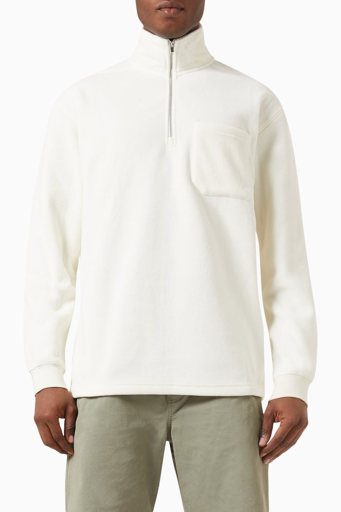 

Gotler Half-zip Sweatshirt in Fleece, Neutral
