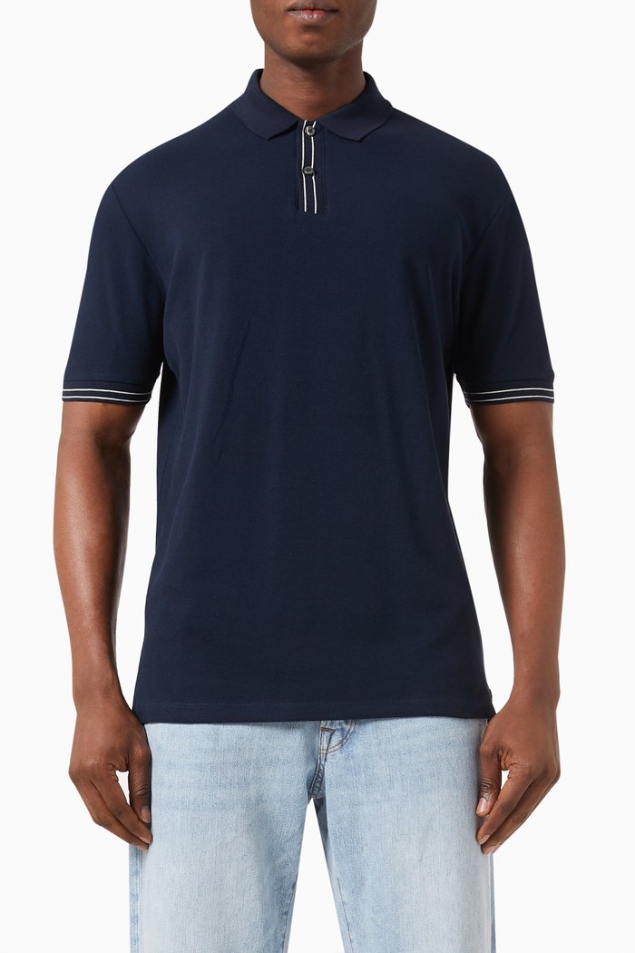 

Freddy Polo Shirt in Cotton-piqué, Blue