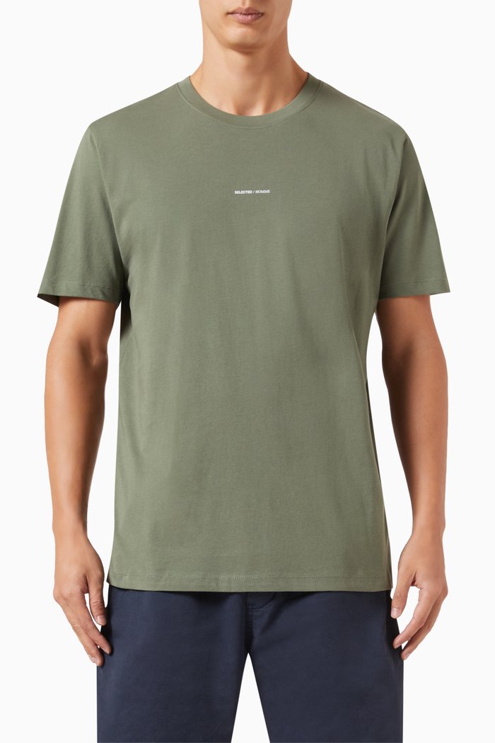 

Logo T-shirt in Cotton Jersey, Green