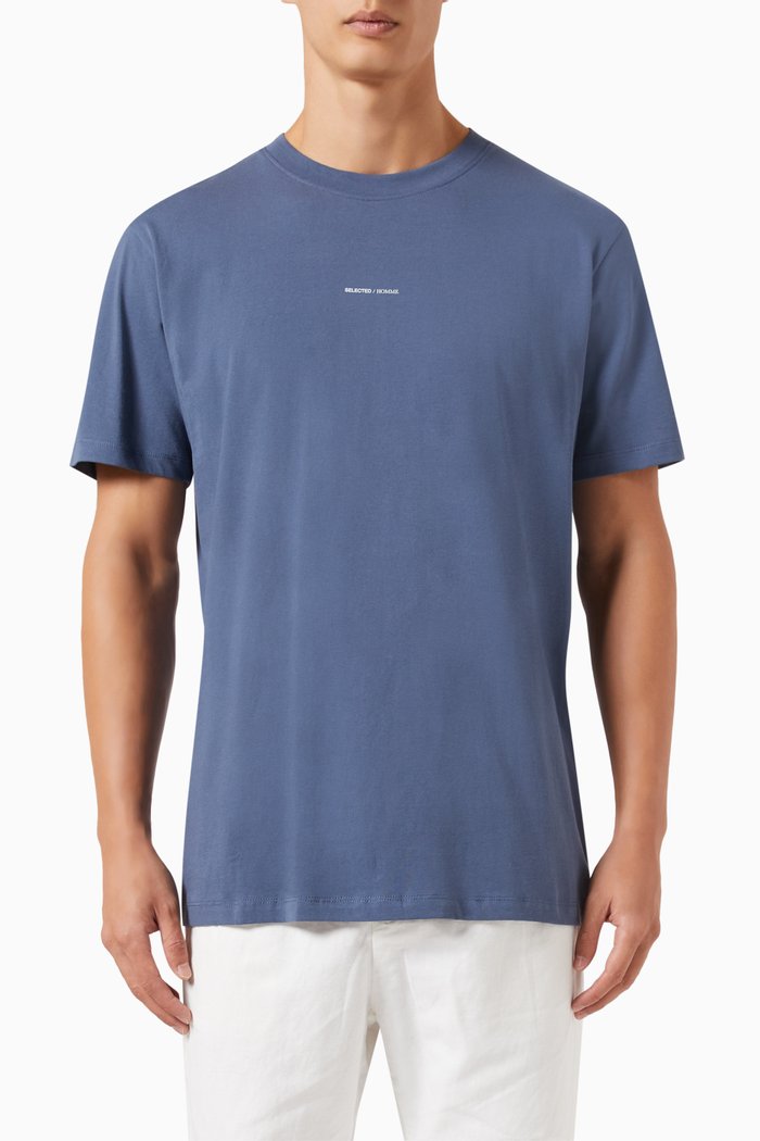 

Logo T-shirt in Cotton Jersey, Blue