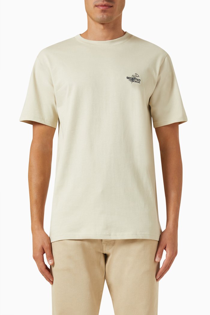

Graphic Logo T-shirt in Cotton, Neutral