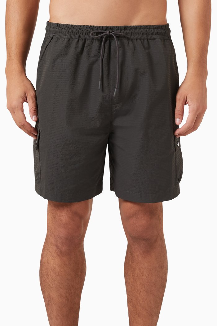 Utility Shorts in Nylon, Grey