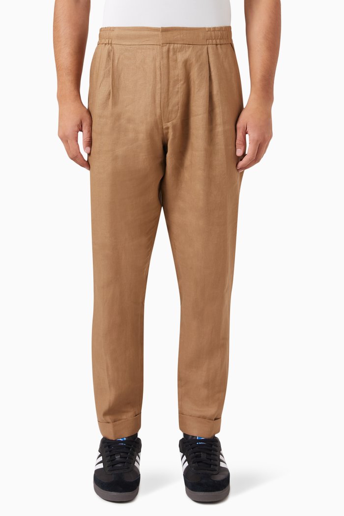 

Trousers in Linen, Neutral