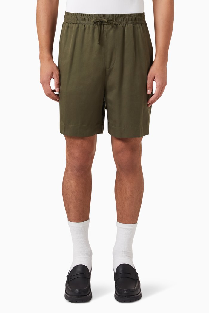 

Shorts in Tencel, Green