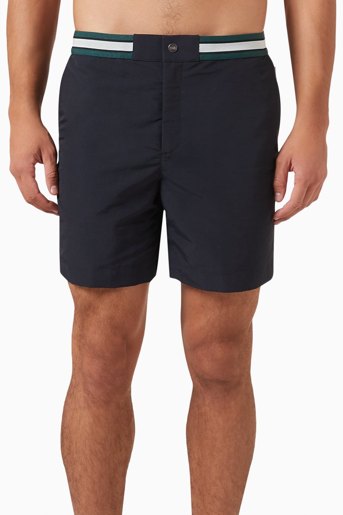 

Longer Sunseeker Swim Shorts in Recycled Nylon, Black
