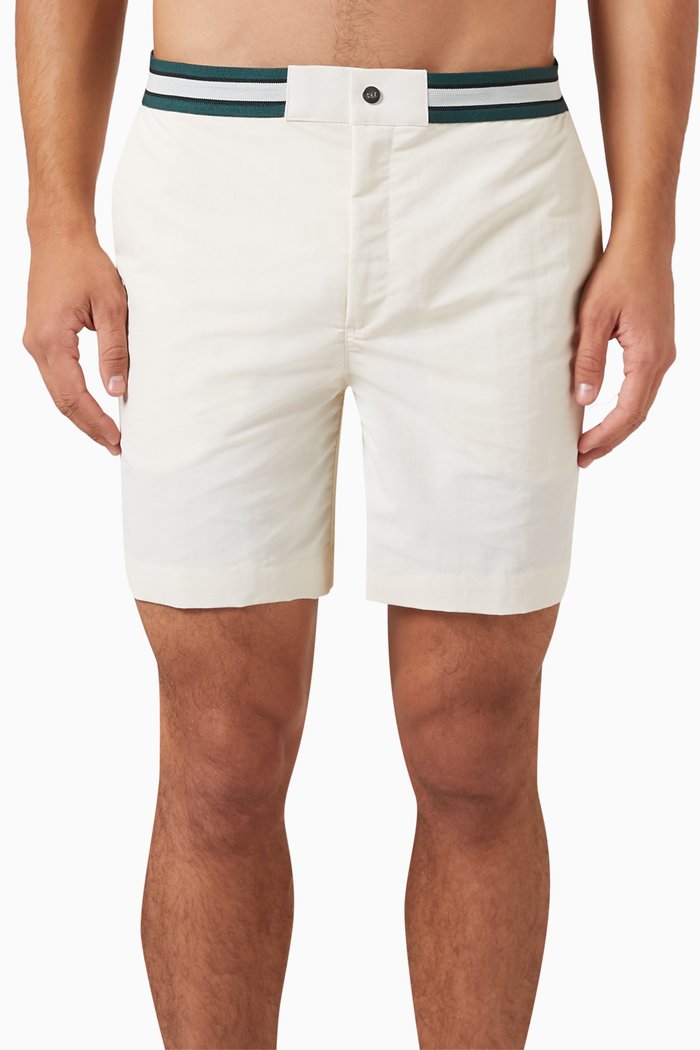 

Longer Sunseeker Swim Shorts in Recycled Nylon, Neutral