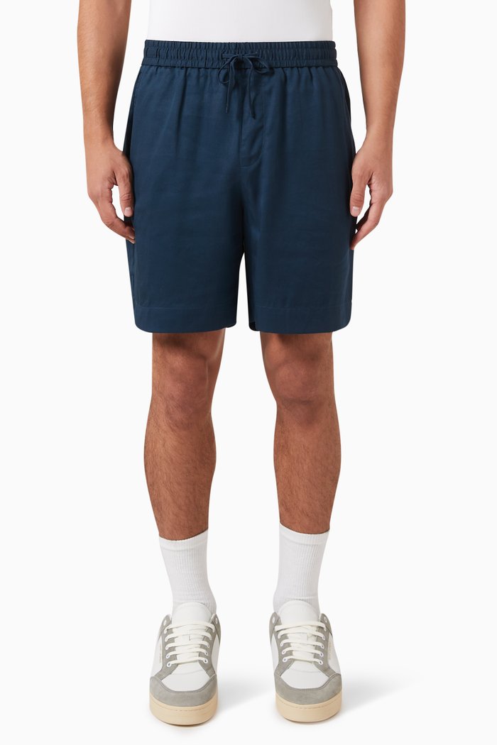 

Shorts in Tencel, Blue