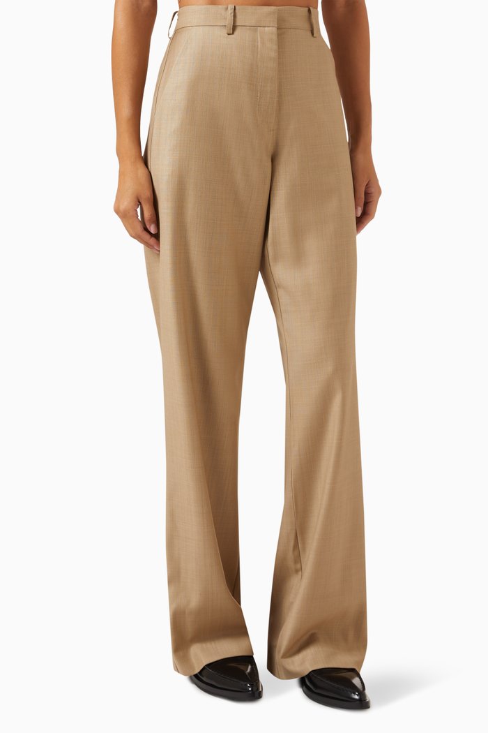 

Macleod Pincheck Pants in Wool, Brown