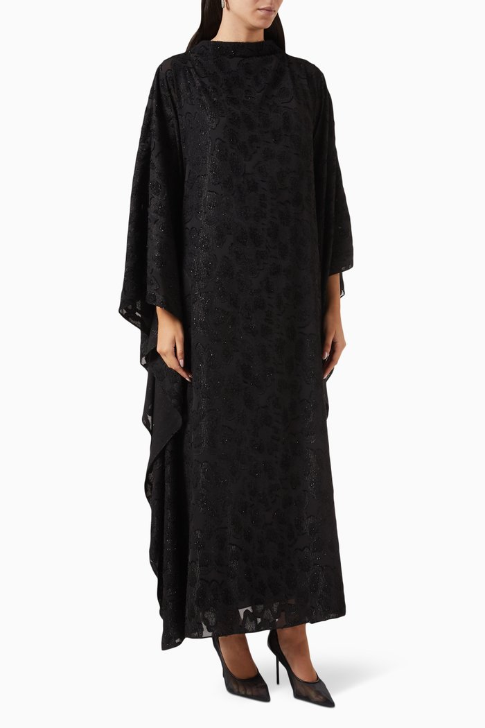 Glitter Kaftan, Black