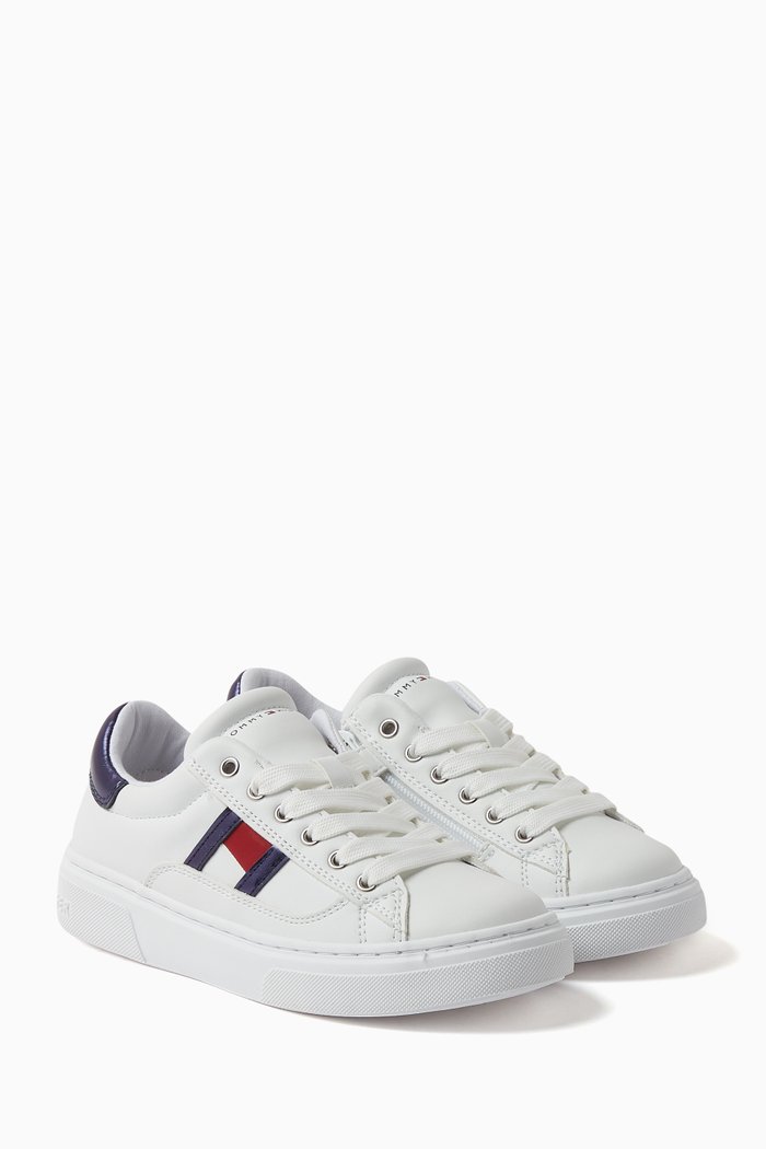 

TH Flag Sneakers in Faux Leather, Multicolour