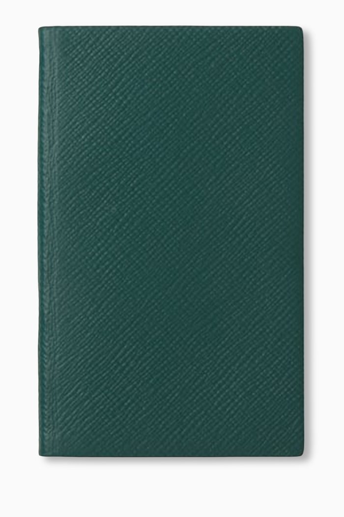 

Panama Notebook in Crossgrain Leather, Green